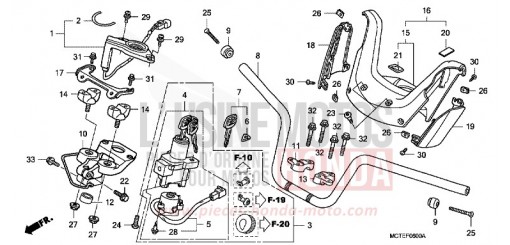 HANDLE PIPE/HANDLE COVER FJS600D6 de 2006